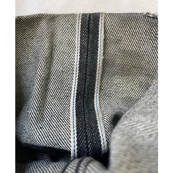 Unbranded Brand Raw Selvedge Mens Jeans Size 33 Tapered Fit 14.5 oz - Picture 5 of 12